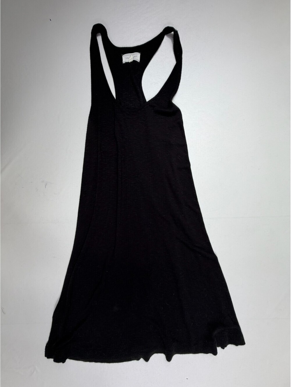 Lou & Grey Black Racerback Tank Dress Size Small